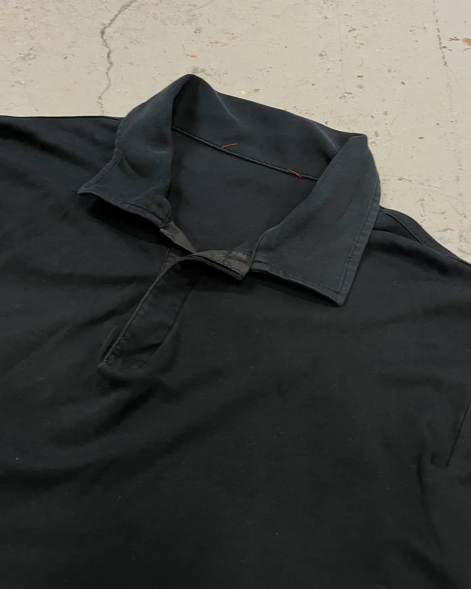 SS2008 Prada Black Linea Rossa Longsleeve Polo UoLoXQj 5