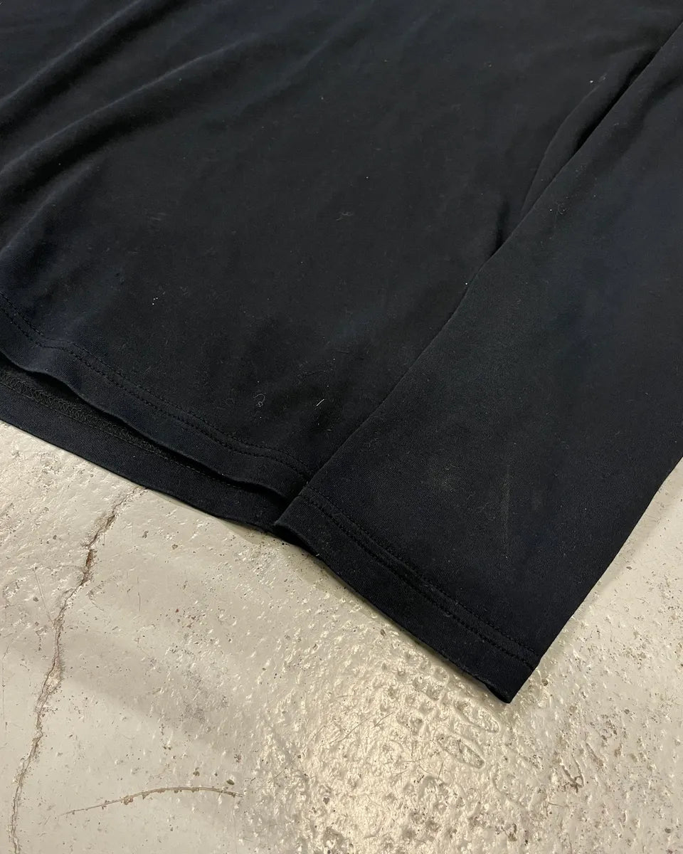 SS2008 Prada Black Linea Rossa Longsleeve Polo UoLoXQj 7