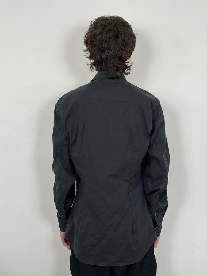 SS2008 Prada Black Minimalist Shirt NKjuqyT 2