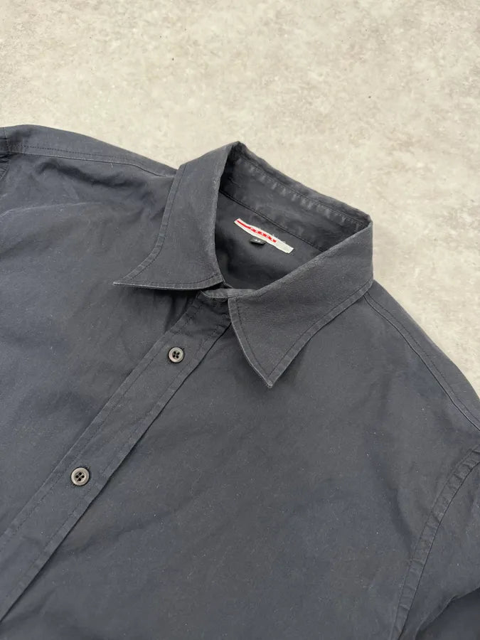 SS2008 Prada Black Minimalist Shirt NKjuqyT 4