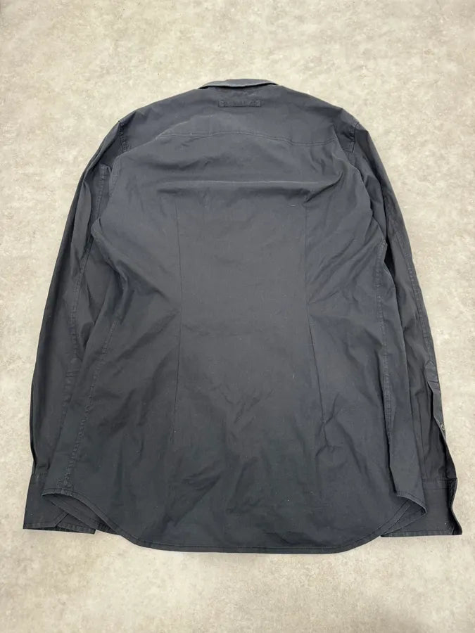 SS2008 Prada Black Minimalist Shirt NKjuqyT 6