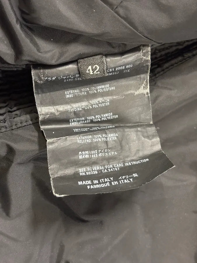 SS2008 Prada Black Wrapped Multi Zips Nylon Jacket XVtFQWV 10