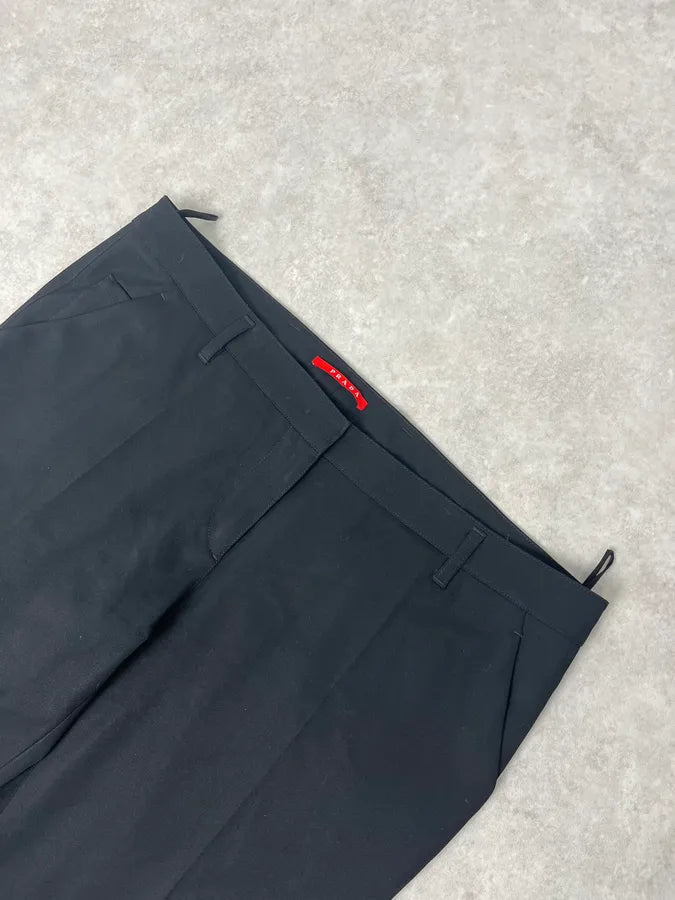 SS2008 Prada Black Tailored Pants JYjvvNT 4