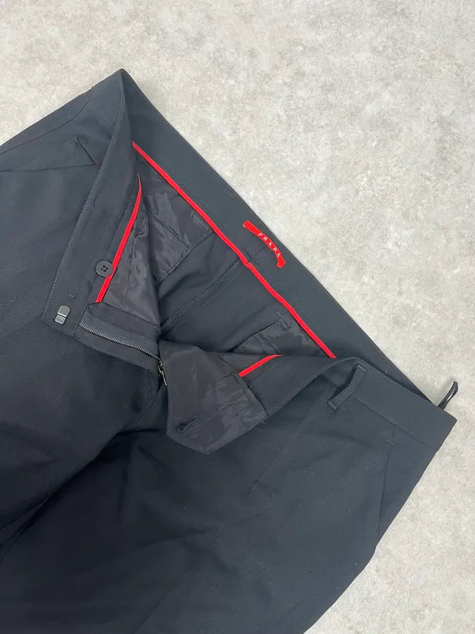SS2008 Prada Black Tailored Pants JYjvvNT 6
