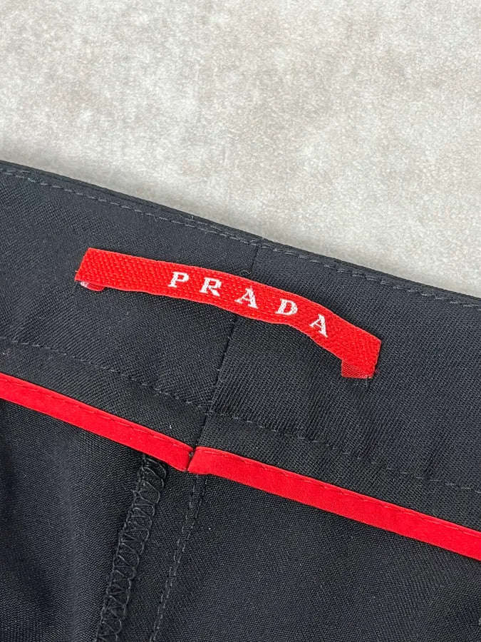 SS2008 Prada Black Tailored Pants JYjvvNT 8