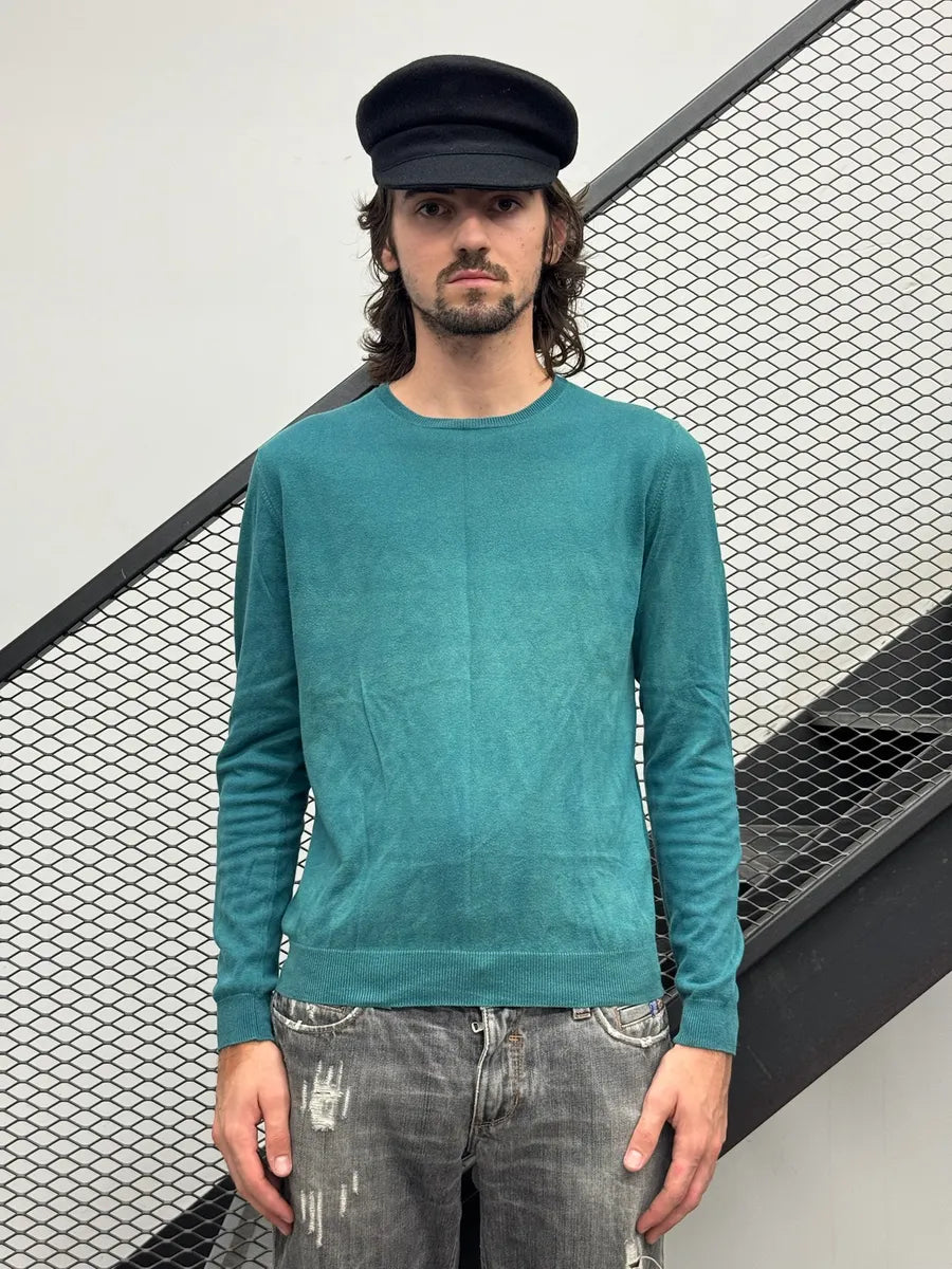 SS2008 Prada Blue Wool Sweater NKgETGR 1