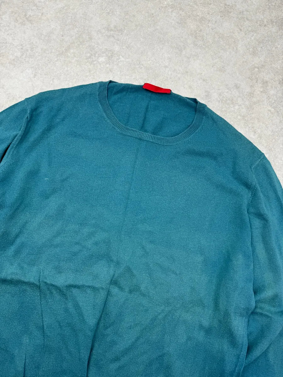 SS2008 Prada Blue Wool Sweater NKgETGR 3