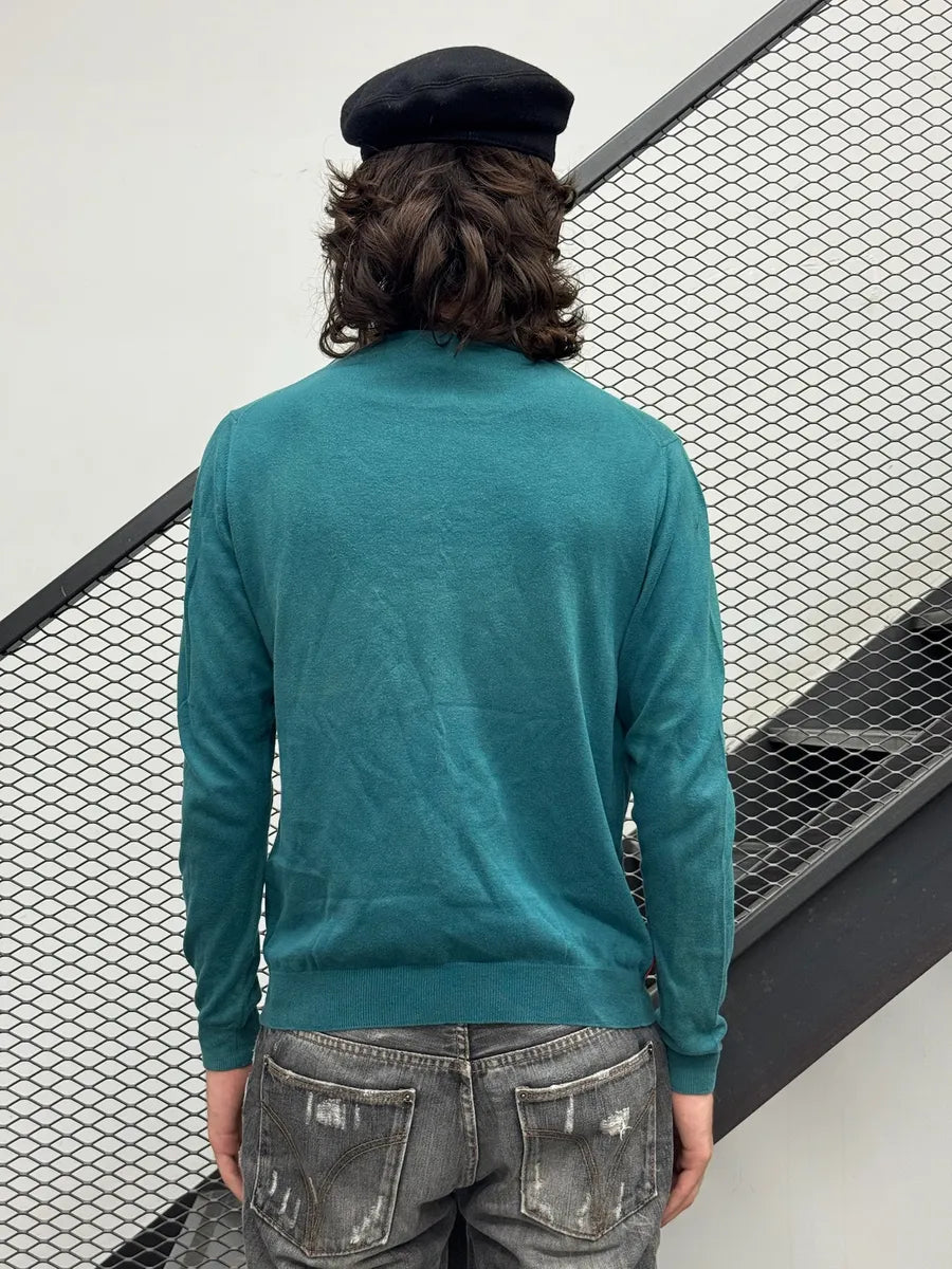 SS2008 Prada Blue Wool Sweater NKgETGR 2