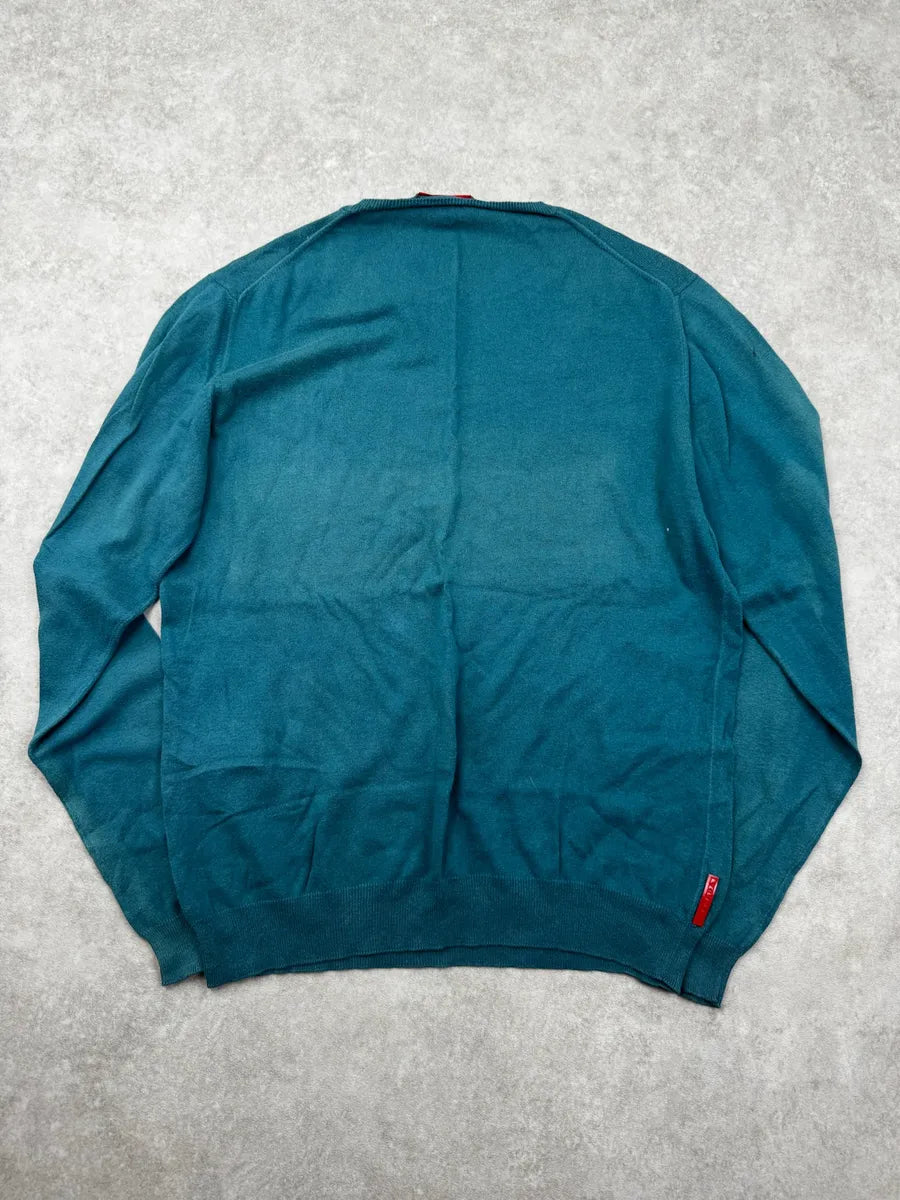 SS2008 Prada Blue Wool Sweater NKgETGR 4
