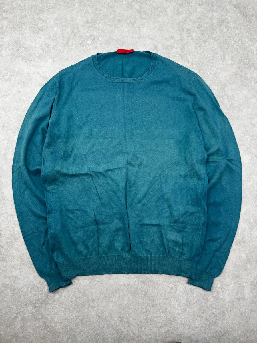 SS2008 Prada Blue Wool Sweater NKgETGR 0