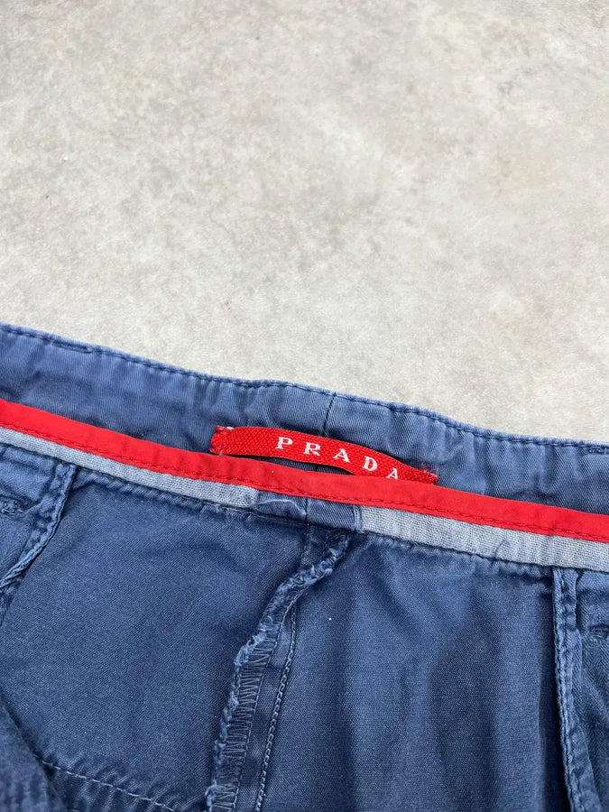 SS2008 Prada Cargo Navy Shorts NQoyWxG 10