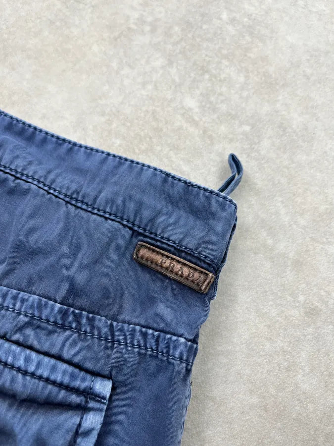 SS2008 Prada Cargo Navy Shorts NQoyWxG 8