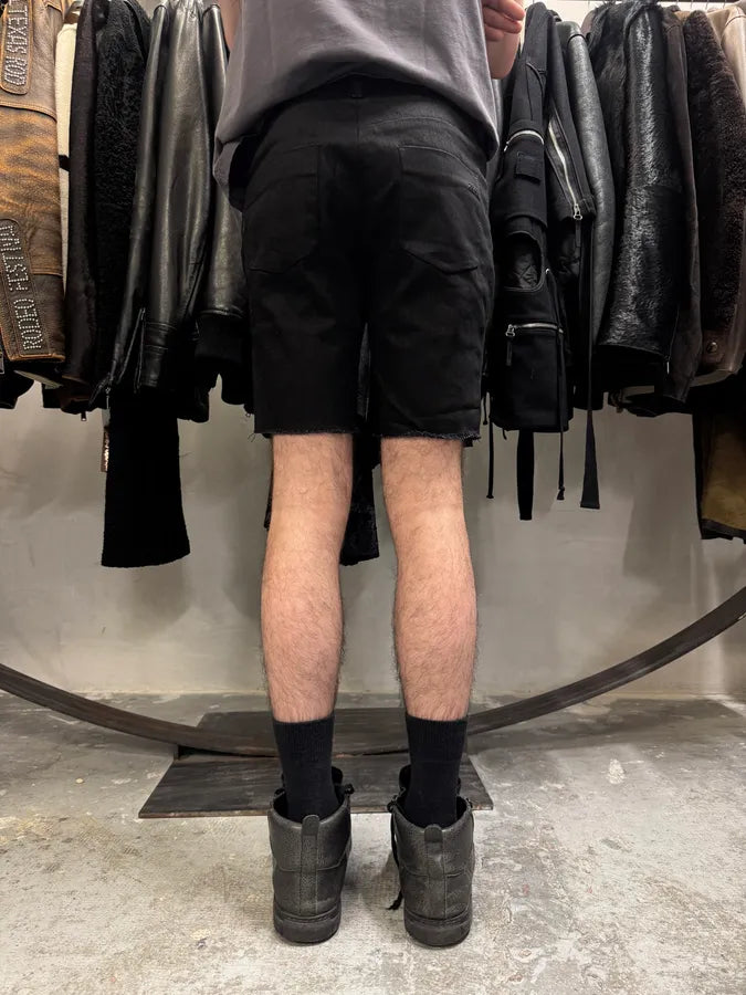 SS2008 Prada Dark Grey Denim Shorts (S) qpGLjGD 3