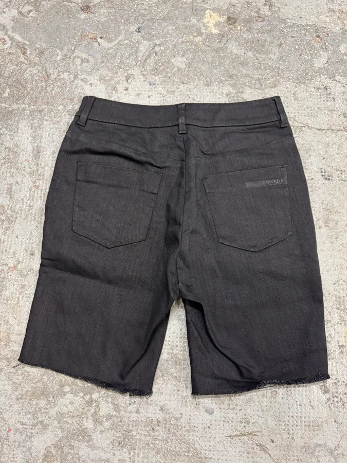 SS2008 Prada Dark Grey Denim Shorts (S) qpGLjGD 5