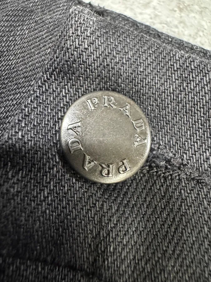 SS2008 Prada Dark Grey Denim Shorts (S) qpGLjGD 6