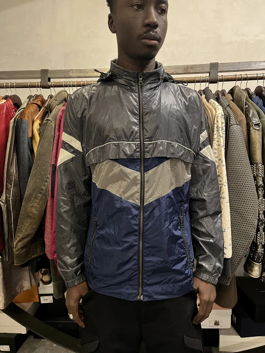 SS2008 Prada Grey & Blue Sport Linea Rossa Jacket ffxLfCH 1