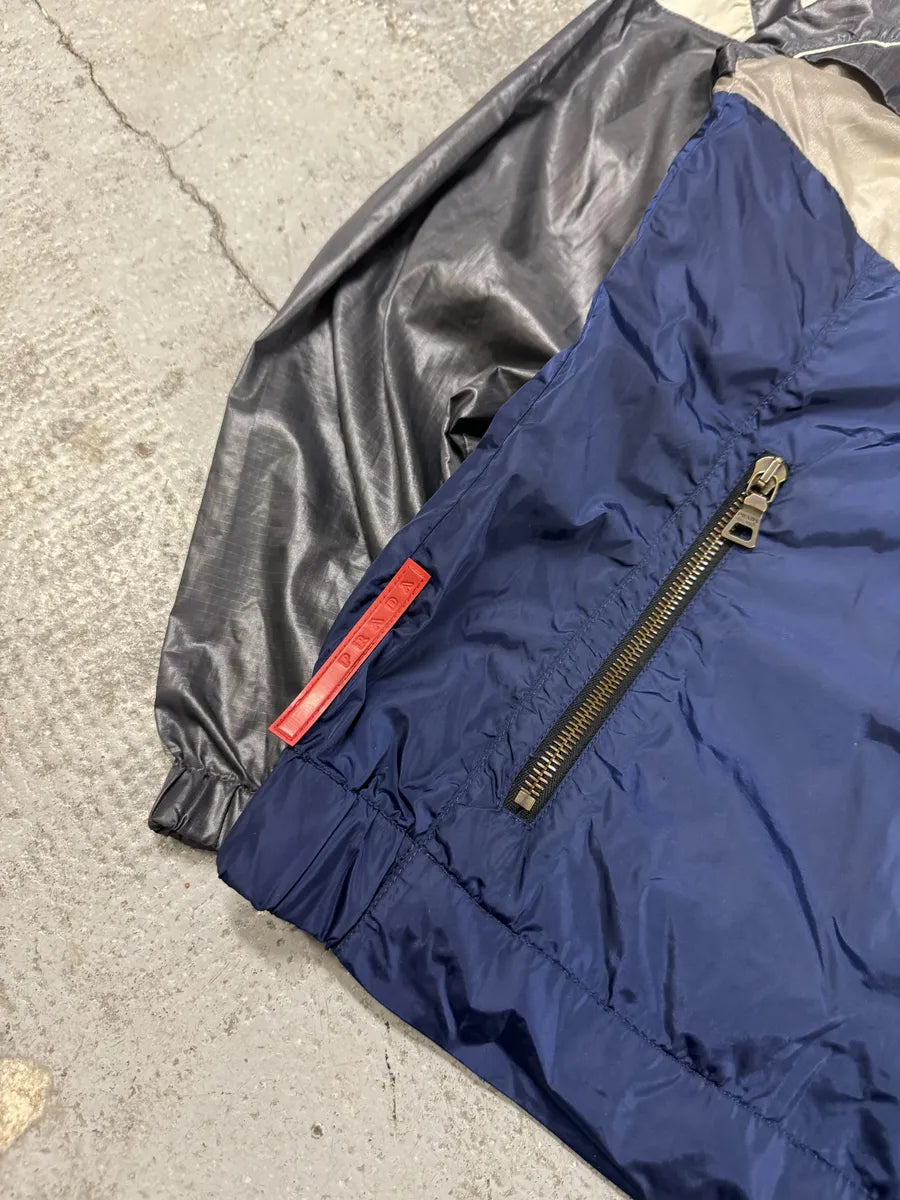 SS2008 Prada Grey & Blue Sport Linea Rossa Jacket ffxLfCH 10