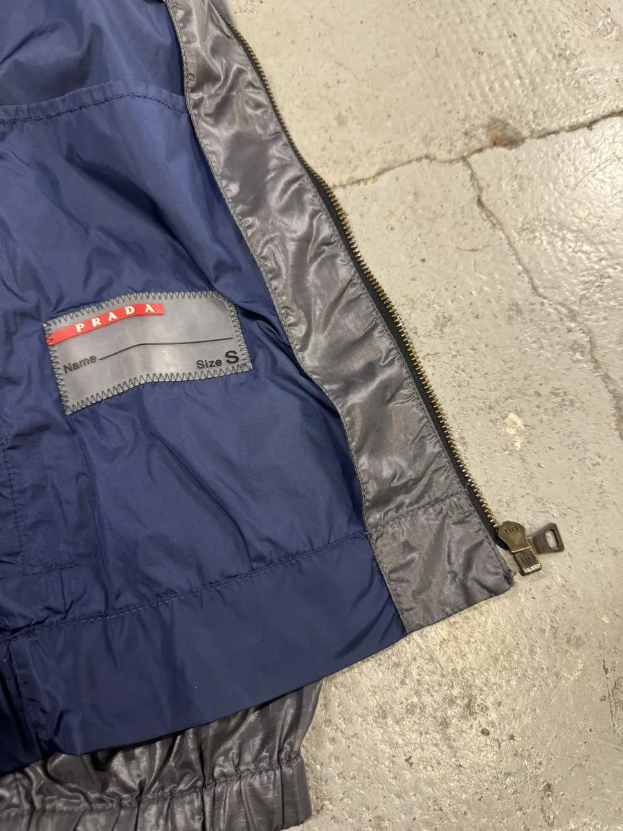 SS2008 Prada Grey & Blue Sport Linea Rossa Jacket ffxLfCH 8