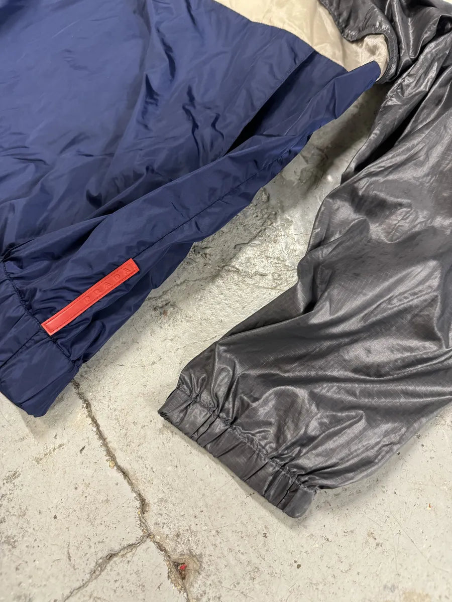 SS2008 Prada Grey & Blue Sport Linea Rossa Jacket ffxLfCH 9