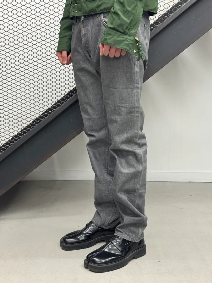 SS2008 Prada Grey Denim Straight Leg Jeans rwZLSGH 2