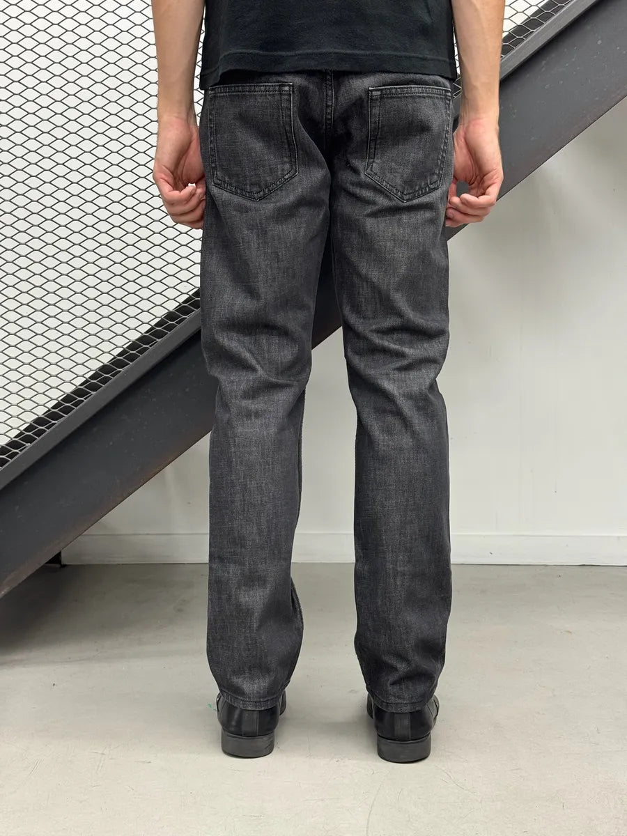 SS2008 Prada Grey Raw Straight Denim Jeans iMoIohT 3