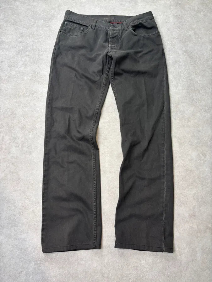 SS2008 Prada Grey Straight Leg Pants tKOEKgu 0