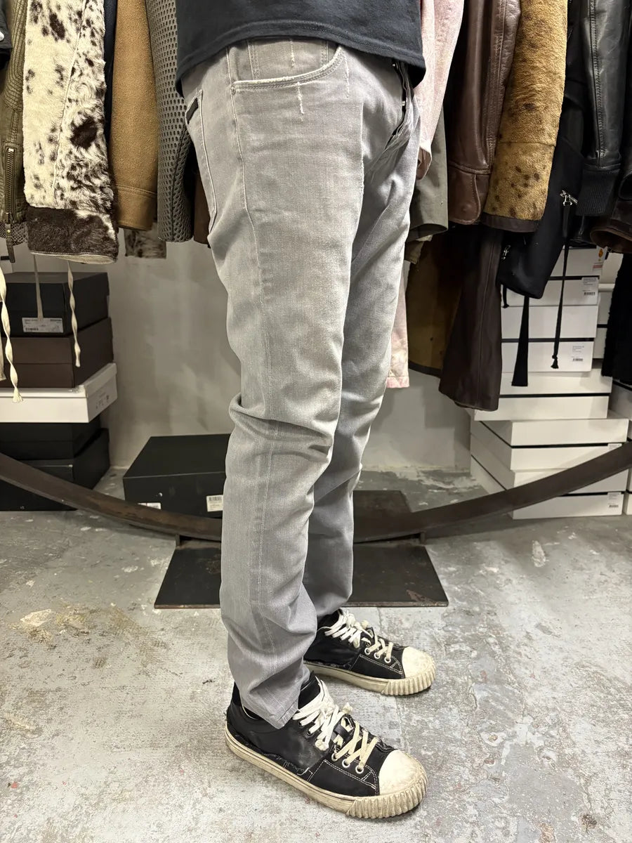 SS2008 Prada Grey Distressed Denim Jeans EbIoTWT 2