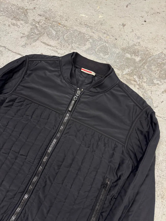 SS2008 Prada Ski Black Tech Nylon Fleece Jacket asepSUk 3