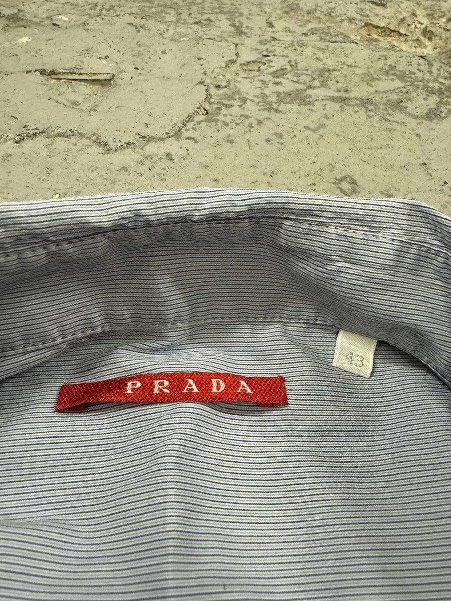 SS2008 Prada Striped Blue Shirt dgwIuoQ 12
