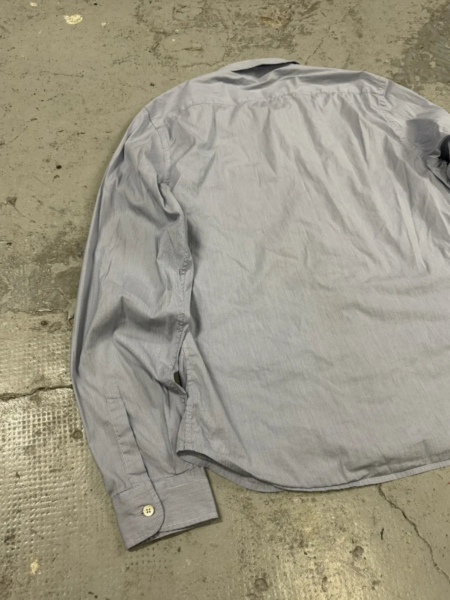 SS2008 Prada Striped Blue Shirt dgwIuoQ 4