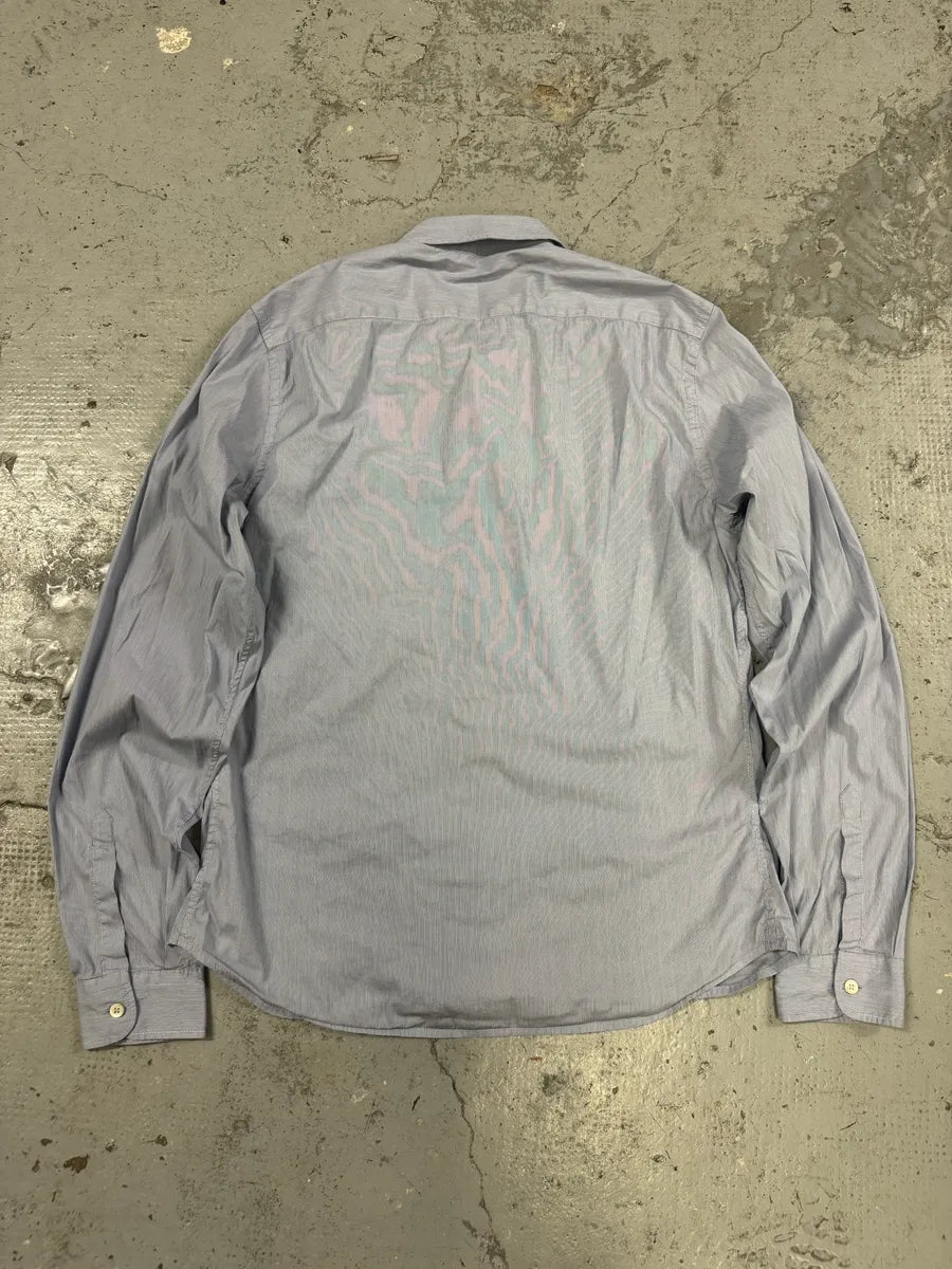 SS2008 Prada Striped Blue Shirt dgwIuoQ 5