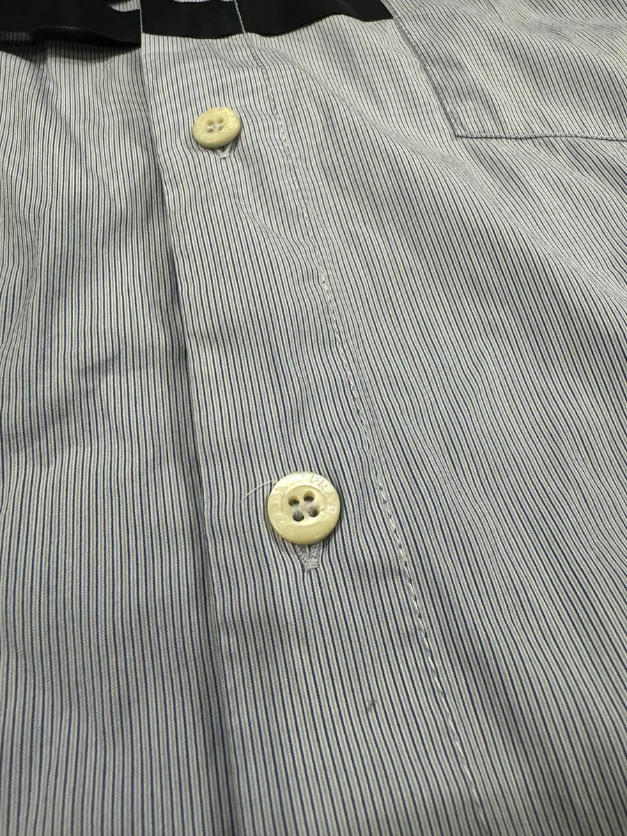 SS2008 Prada Striped Blue Shirt dgwIuoQ 9