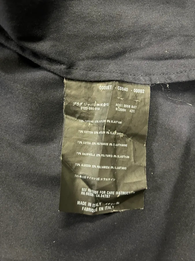 SS2008 Prada Two Tone Bordeaux Dark Lined Shirt (S/M) ZRiPVGS 8