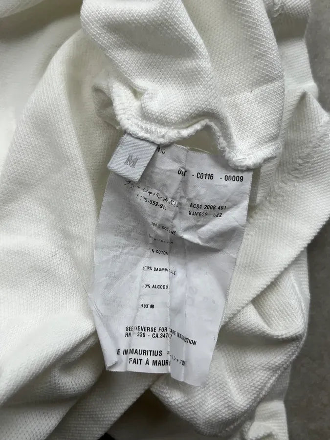 SS2008 Prada White Cotton Cargo Polo lEuzEmb 9