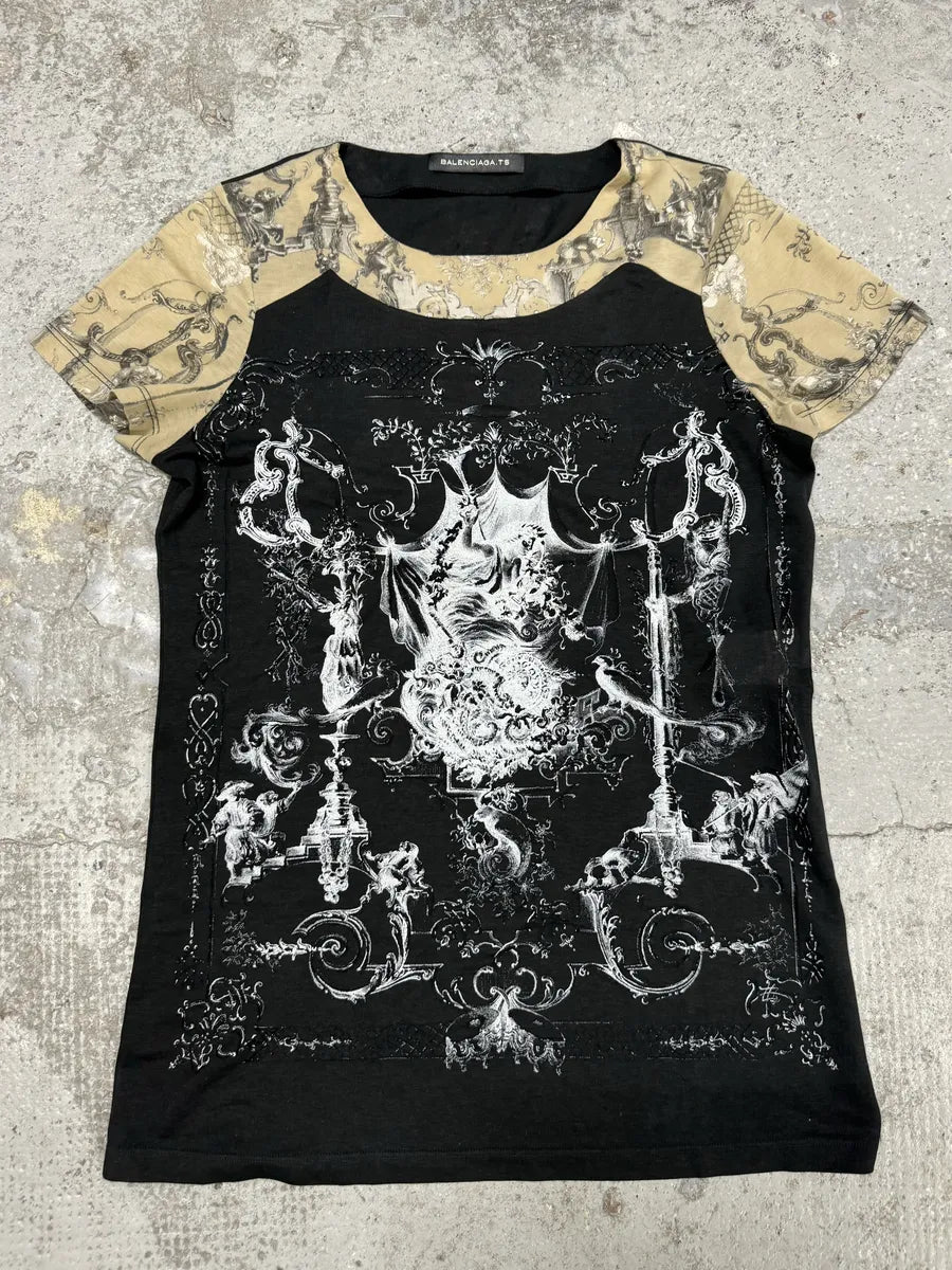 SS2009 Balenciaga Black Contemporary T-Shirt IZkpKqf 0