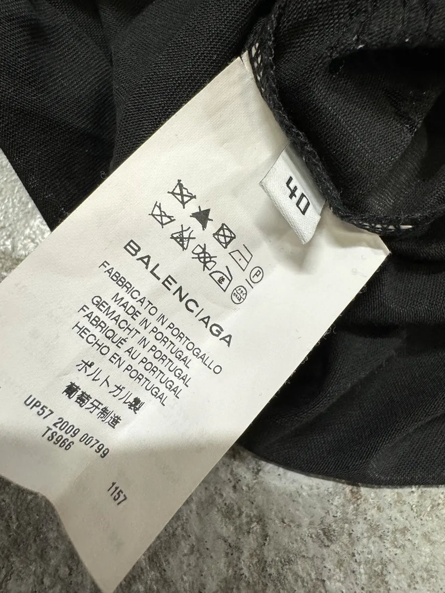 SS2009 Balenciaga Black Contemporary T-Shirt IZkpKqf 9