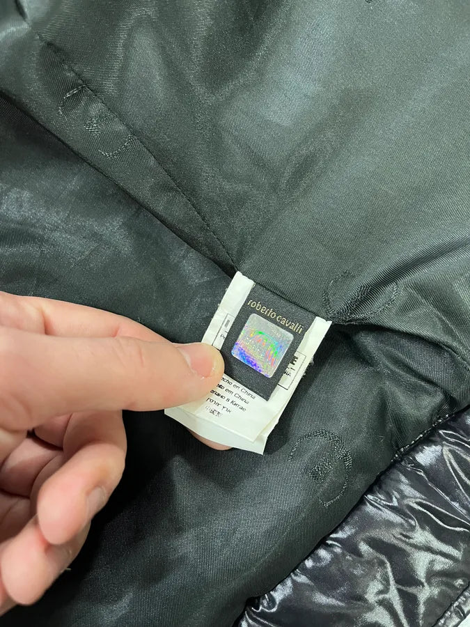 SS2009 Cavalli Black Asymmetrical British Puffer Jacket yOSHDbz 11