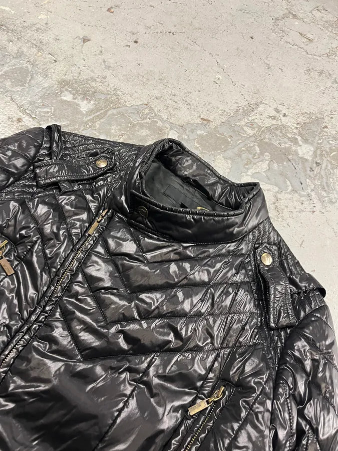 SS2009 Cavalli Black Asymmetrical British Puffer Jacket yOSHDbz 4