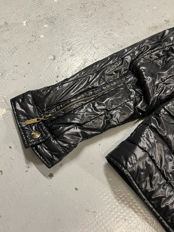 SS2009 Cavalli Black Asymmetrical British Puffer Jacket yOSHDbz 7