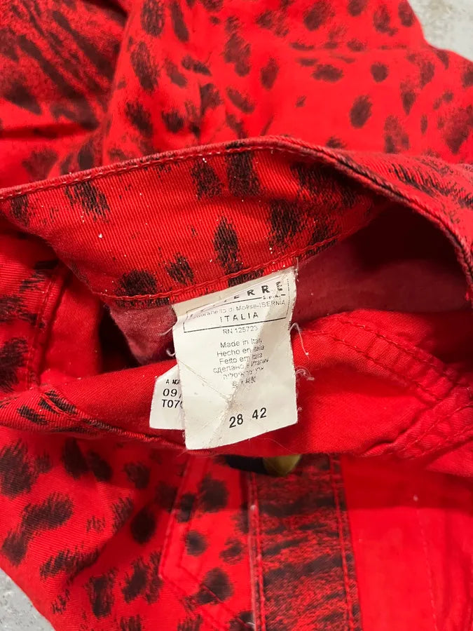 SS2009 Cavalli Red & Black Leopard Pants DIuLiTb 10
