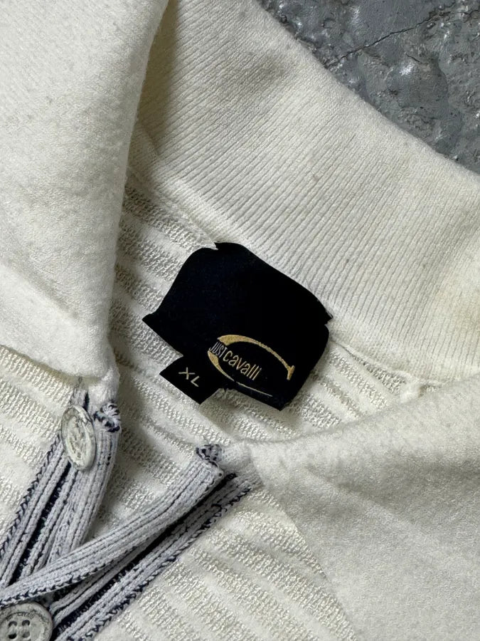 SS2009 Cavalli White Pleats Polo Longsleeves FQHJGwF 4