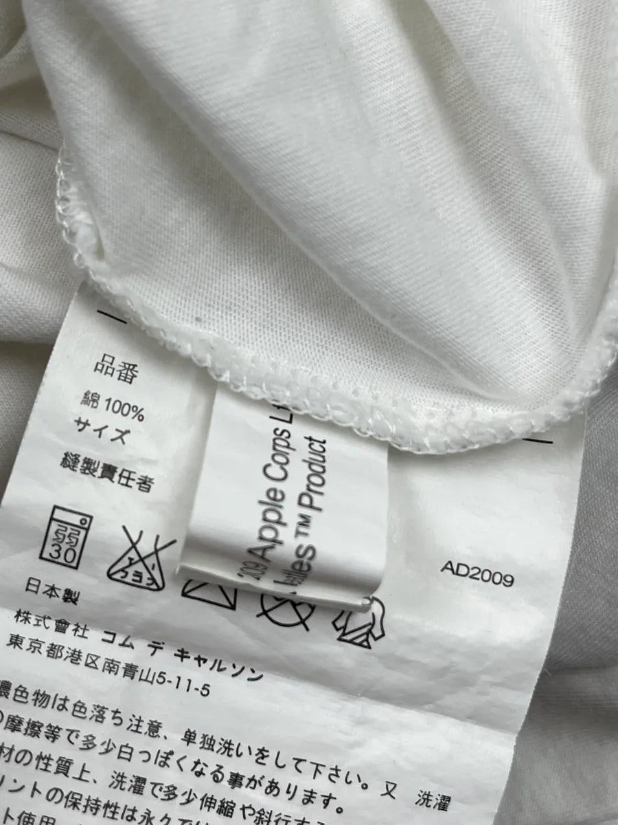 SS2009 Comme des Garçons White Numbered Print T-Shirt sqFHSmo 7