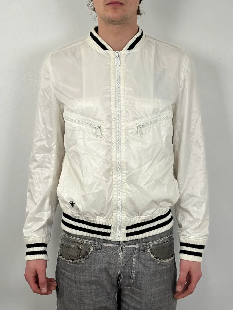 SS2009 Dior Homme Light White Bomber Jacket by Kris Van Assche BJXaPgP 1