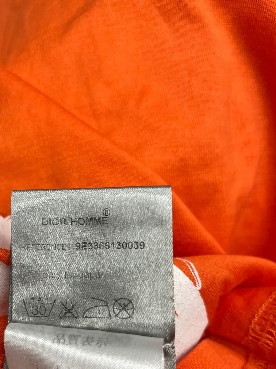 SS2009 Dior Orange V Necj Abstract Leaf T-Shirt by Kris Van Assche DcBdSHe 8