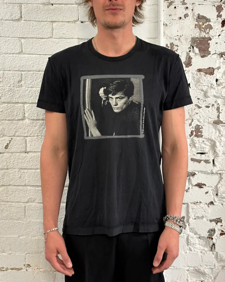 SS2009 Dolce & Gabbana Black Alain Delon T-Shirt pBXpzLu 1