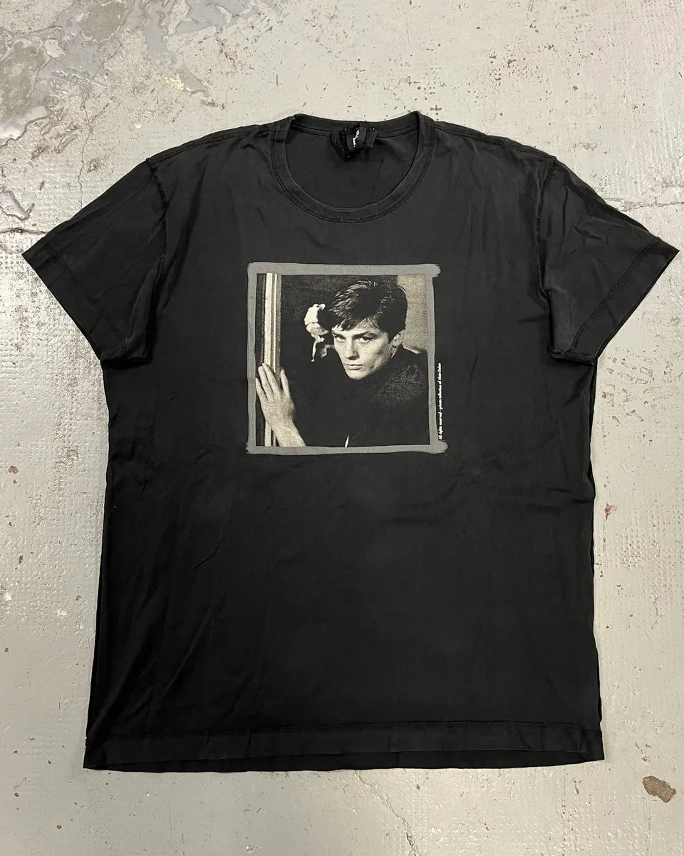 SS2009 Dolce & Gabbana Black Alain Delon T-Shirt pBXpzLu 3