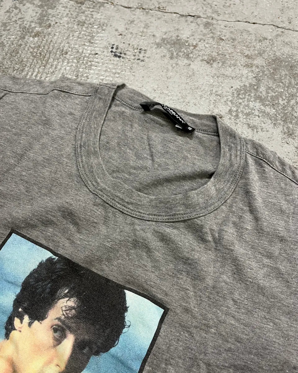 SS2009 Dolce & Gabbana Grey Rocky MGM Vintage Print T-Shirt uLjoKaH 4