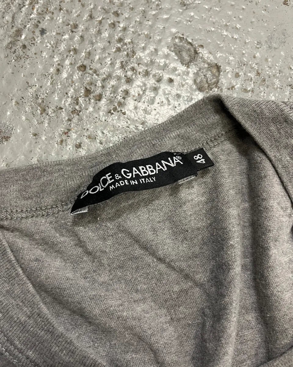 SS2009 Dolce & Gabbana Grey Rocky MGM Vintage Print T-Shirt uLjoKaH 7