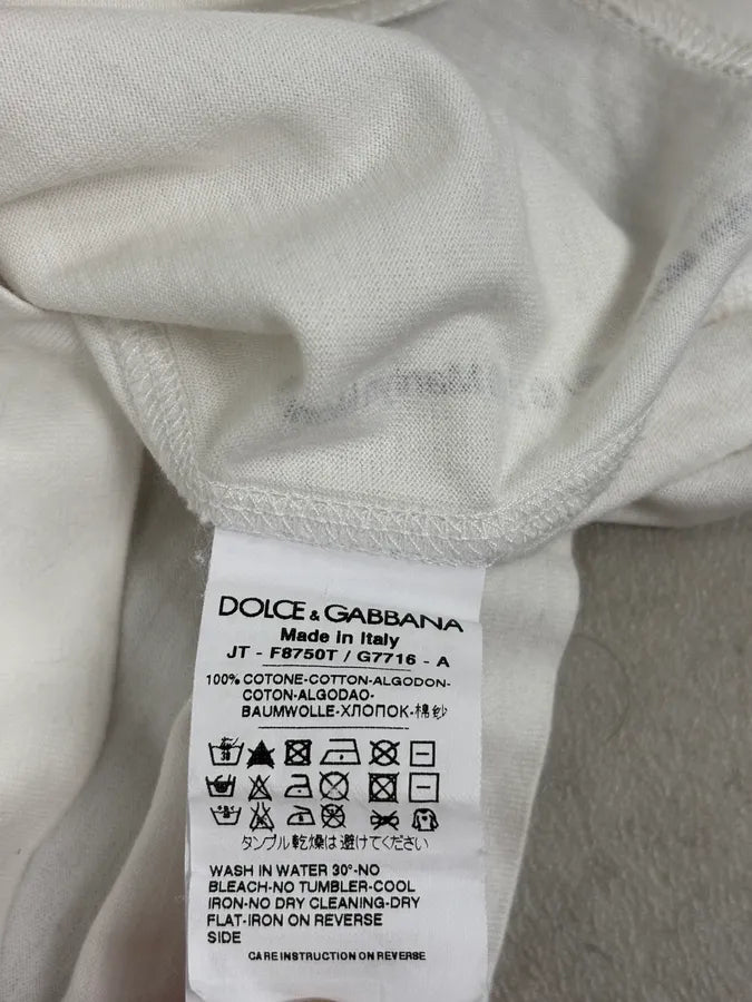 SS2009 Dolce & Gabbana White Marilyn Monroe Portrait T-Shirt egGHjZa 9