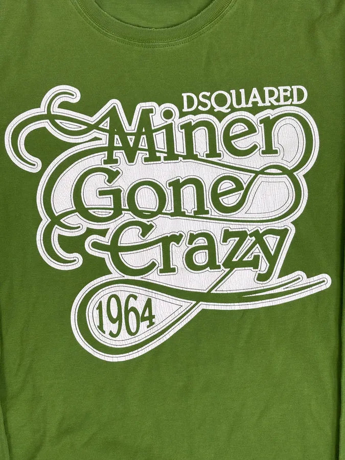 AW2009 Dsquared2 Green Miner Gone Crazy Longsleeves T-Shirt NfPKAqU 7